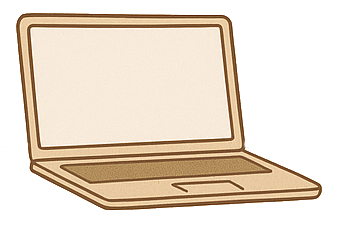 ノートパソコンのイラスト